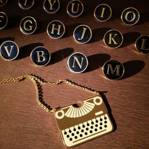 Image of Typewriter Series (necklace & brooch)