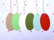 Image of Scalloped edge gift tags, set of 8