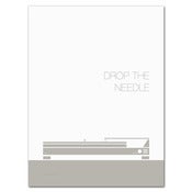 Image of Drop the Needle Minimalist Print - Screen Printed
