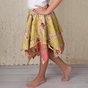 Image of Pixie Hem Skirt Pattern for Girls 2 to 8