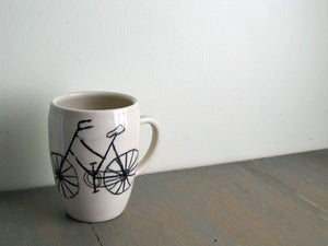 Image of White Bike Mug