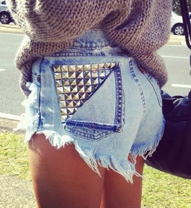 Image of Studded Back Flap Pocket