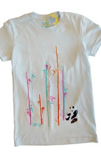 Image of Panda & Its Bamboo:Light Blue