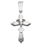 Image of Catholic Religious Stainless Steel Cross Plain