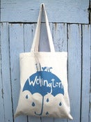 Image of I Love Wellington tote bag Blue