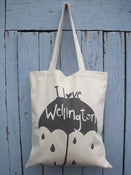 Image of I Love Wellington tote bag Charcoal