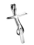 Image of Interlocked Cross Stainless Steel Catholic Religious