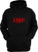 Image of Red Text Logo LIMITED FULL-Embroidery Pullover Hoodie