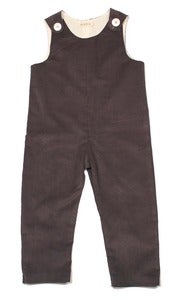 Image of Grey Corduroy Overalls