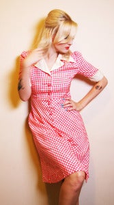 Image of Wicked Games Houndstooth Dress