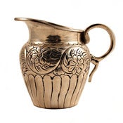 Image of Floral Silver Creamer