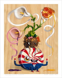 Image of "Sovereign and the Saccharine" giclee print