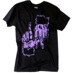 Image of Ape Fingers LA Tee (Black/Purple) *ON SALE*