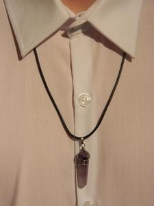 Image of Amethyst Wire Wrapped Crystal Necklace