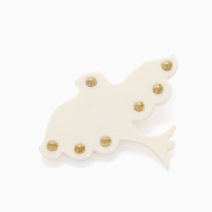 Image of Flight Brooch | Bone + Golden