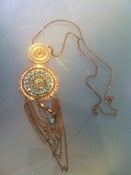 Image of Turquoise and gold necklace