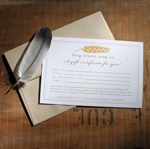 Image of Gift Certificate