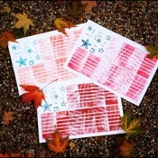 Image of Hand-inked American Flag Posters