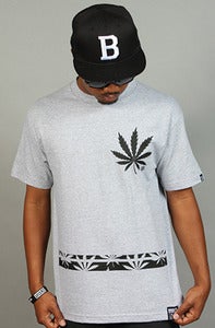 Image of Bud Leaf Rugby Tee Gray