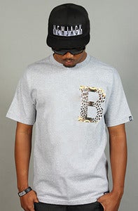 Image of Gianni Leopard B Tee Gray