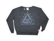Image of Womens "All Eyes on Me" Sweater (Dark Grey)