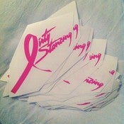 Image of Dirty Stancing for breast cancer vinyl