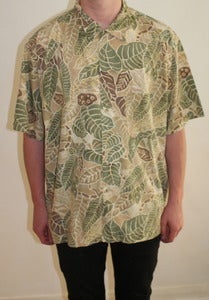 Image of Pendleton Shirt Leaf Pattern 