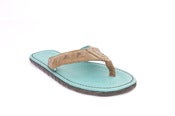 Image of No.60001 hidden pyramid sandal. cafe leather