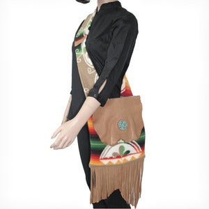 Image of Leather and Pendleton Purse