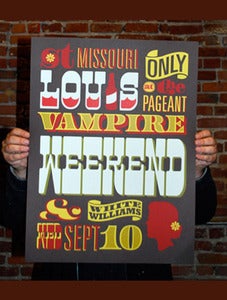 Image of Vampire Weekend Poster -St. Louis