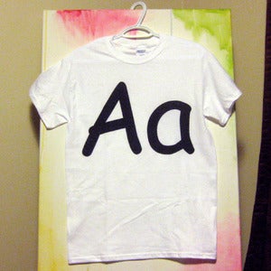 Image of Comic Sans Alphabet T-Shirt - Aa