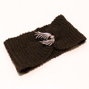 Image of Chocolate Brown Folded Headband with Wings