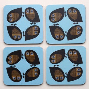 Image of Owl Coasters - Pack of Four