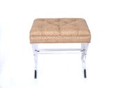 Image of X Stool - Burlap