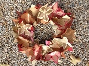 Image of Letterpress Autumn Leaf Wreath