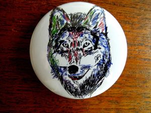 Image of Badge Wolf by Dadawan