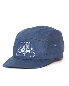 Image of WAGE SLAVE. Blue/Red Denim
