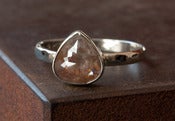 Image of Red Diamond Ring in 14kt White Gold