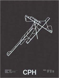 Image of CPH: Copenhagen Airport Screenprint