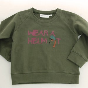 Image of Wear a helmet Sweater Khaki