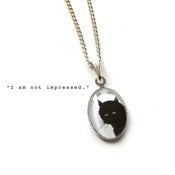 Image of The Unimpressed Cat Necklace