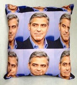 Image of SOLD OUT George Clooney Mini Art Pillow
