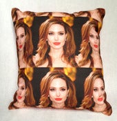 Image of SOLD OUT Angelina Jolie Mini Art Pillow