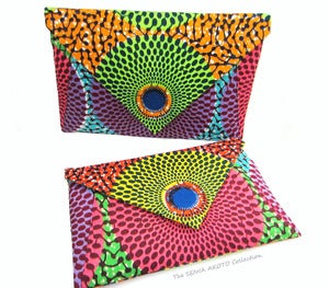 Image of Colorblock Envelope clutch