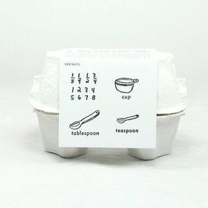 Image of Recipe Card Kitchen Stamp Set (4 Rubber Stamps)