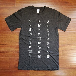 Image of The Just Love Project - Zig Zag Alphabet Shirt