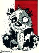 Image of Zombie Panda Print