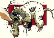 Image of Zombie Sloth Print