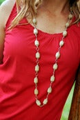 Image of Large Funky Paper Bead Necklace-Gray