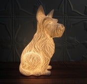 Image of Bone China Scotty Dog Lamp